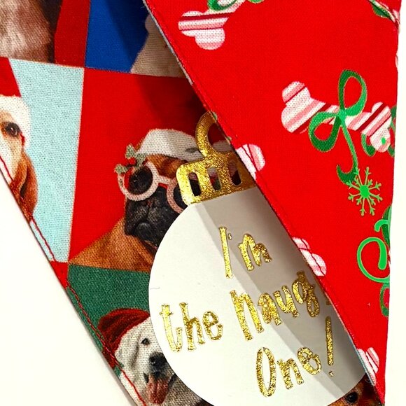 NEW HOLIDAY CUSTOM MADE "TIE & GO" Reflective Dog Bandanas - Picture 8 of 11
